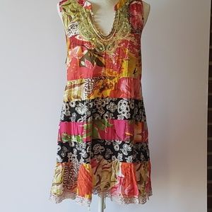 Free People Floral Cotton Boho Dress
